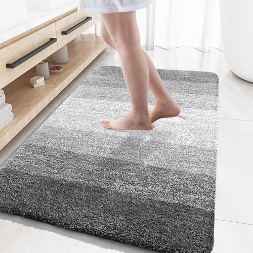 OLANLY Large Bathroom Rugs 59x35, Extra Soft Absorbent Microfiber Bath Rugs by OLANLY