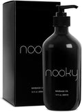 Nooky Massage Oil with Premium Natural Ingredients. Relaxing Essential and Sweet Almond Oils for Massaging 16 Ounces