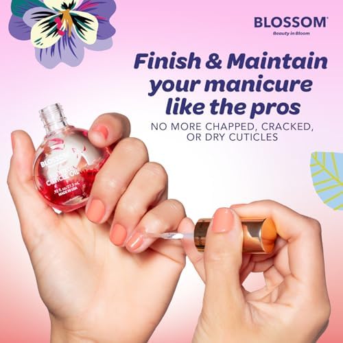 Blossom Cuticle Oil for Nails, Infused with Real Flowers, Apple, 0.5 fl. oz - Image 5