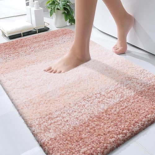 OLANLY Small Bathroom Rugs 35x16, Extra Soft Absorbent Microfiber Bath Rugs by OLANLY
