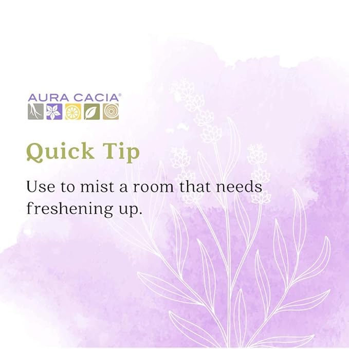 Aura Cacia Relaxing Lavender Aromatherapy Mist,4-Ounce,Lavender Pure Essential Oils,Sweet & Floral Aroma,(Pack of 2)