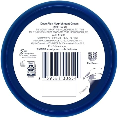 Dove Body Love Rich Nourishment Cream, Face, Hand & Body Lotion for Extremely Dry Skin, Fast-Absorbing 72-Hour Moisturizing Cream with Ceramide Serum, Travel Size, 2.53 Oz - Image 2