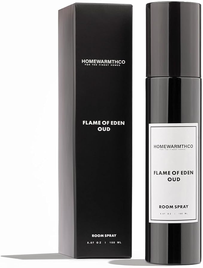 Oud Room Spray – 5.07 oz Scented Air Freshener Spray for Home, Office, Kitchen & Bathroom Odor Eliminator – Long-Lasting Linen Spray for Bedding, Pillows & Fabrics – Essential Oil Spray