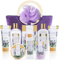 Spa Luxetique Bath Sets for Women Gifts - 10 Pcs Lavender Spa Kit, Self Care Kit for Her, Birthday, Anniversary, Holiday, Christmas Gifts for Her, Mother, Girlfriends, Wife by spaluxetique