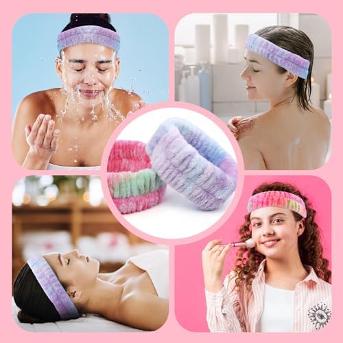 YGQQOY Headband for Washing Face, 2Pcs Spa and Makeup Headband - Image 6