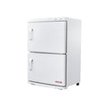 VEVOR Hot Towel Warmer, 46L Large Capacity 2-Tier Towel Warmer Cabinet with Clip & 4 Stainless Steel Racks, Holds up 48 Towels, All-Round Heating Cabinet for Spa, Barber, Manicures, Massage, Salon