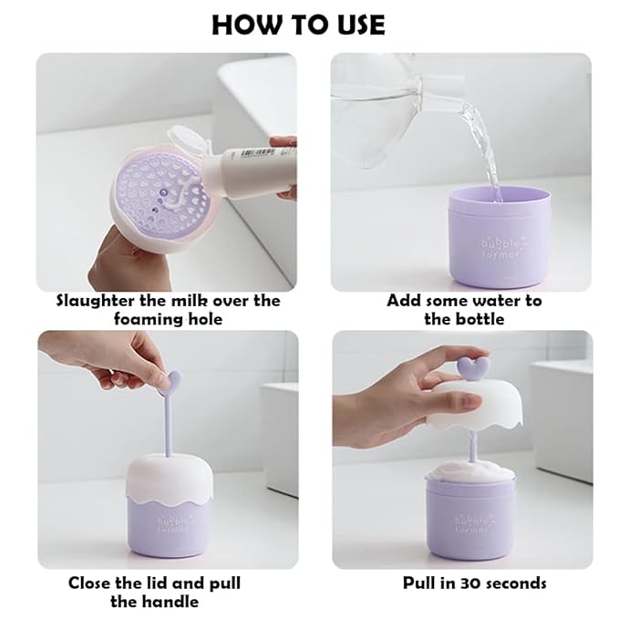 Face Wash Foam Maker, Facial Cleanser Foam Cup Froth Whip Bubble Maker Skin Care Face Wash Foamer, Deep Skincare Cleaner Tools, for Home Travel(COLOR:blue)