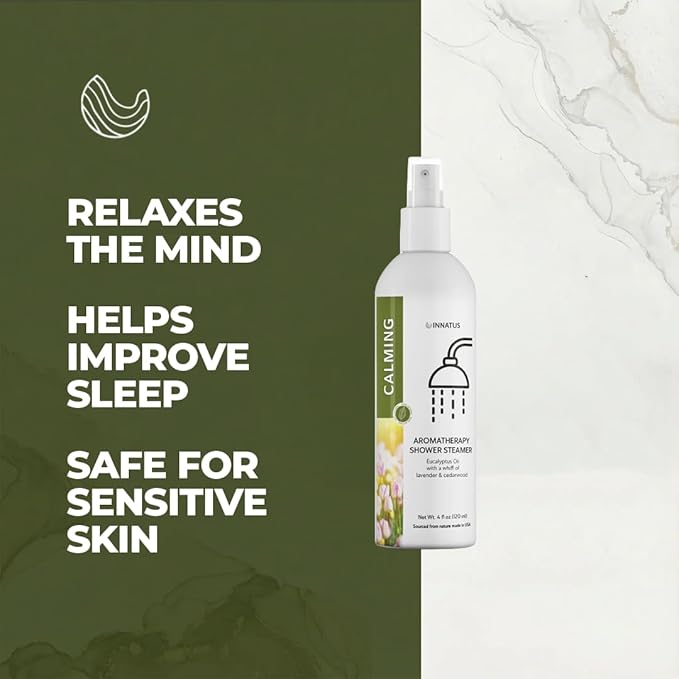Soothing Eucalyptus Shower Spray – 4oz Aromatherapy Shower Steamer Mist for a Spa-Like Experience – Relieves Stress & Elevates Your Shower – All-Natural Essential Oils (Lavander)