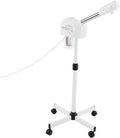 Professional Facial Steamer, Hot Ozone Face Steamer on Wheels for Facial, Adjustable Height, 360° Rotatable Nozzle, Vaporizador Facial Steamer for Esthetician, Height Adjustable, SPA at Home (White)