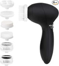 Facial Cleansing Brush Face Scrubber: CLSEVXY Electric Face Spin Cleanser Brushes with 6 Brush Heads for Deep Cleansing, Gentle Exfoliating, Removing Blackhead, Massaging