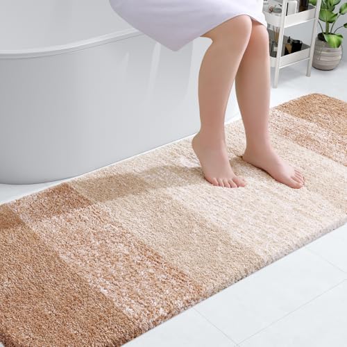 OLANLY Bathroom Runner Rug 70x24, Extra Soft Absorbent Microfiber Bath Rugs by OLANLY