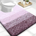 OLANLY Luxury Toilet Rugs U-Shaped 24x20, Soft Absorbent Microfiber Mat by OLANLY