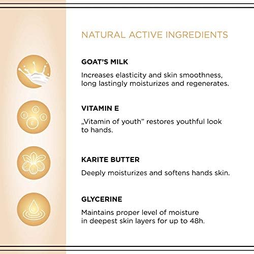 EVELINE COSMETICS GLICERINI Hand and Nail Cream Goat's Milk - Image 4