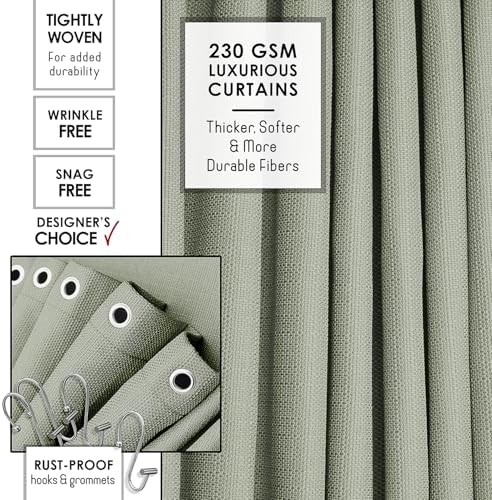 Clara Clark Sage Green Bathroom Set - Bathroom Sets with Shower Curtain and Rugs, 26PC Bathroom Accessory Set, Shower Curtain Set with Adhesive Corner Shower Caddy Hanging & Soap Dispenser - Image 4