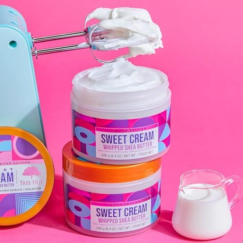 Tree Hut Sweet Cream Whipped Shea Body Butter, Hydrating & Nourishing Body Lotion with Natural Oils, Moisturizer for Soft & Smooth Skin, 8.4 Ounce (Pack of 12) - Image 4