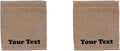 Personalize Your Towels with Custom Embroidery: Names, Monograms, and Initials. Perfect for Bathroom, Spa, Gym, Shower, Kids, Adults, Pool, Travel, Gifts, 2-Piece Wash Cloths Set - Brown