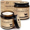 ELBBUB Whipped Tallow Cream for Face & Body - 100% Grass-Fed Beef Tallow, Natural Honey & Beeswax Moisturizer, Deep Hydration & Nourishment, Oil-Free & Unscented, Fast Absorbing by NourishYourSkinNaturally