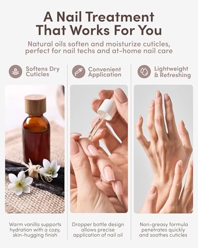 ella+mila Cuticle Oil for Nails - Vanilla Dream, Vegan, 2.3 fl oz - Image 4