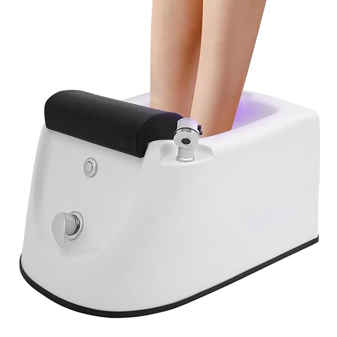 Home Foot Spa Bathtub, Deep Foot Spa Bath with Surf Massage Mode Portable Foot Spa Bathtub Time & Temper Control Freestanding Pedicure Foot Bath Soak Tub for Home Spa Treatme