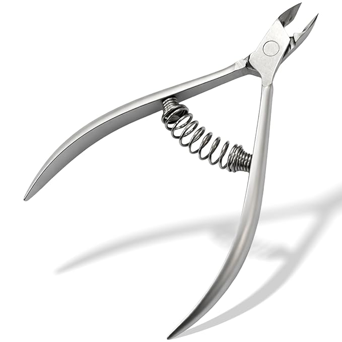 Premium Stainless Steel Cuticle Nipper for Manicure & Pedicure, Precision Nail Care Tool with Sharp Blade