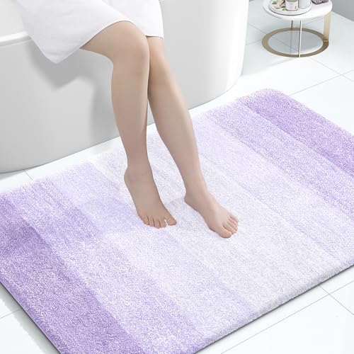 OLANLY Large Bathroom Rugs 60x40, Extra Soft Absorbent Microfiber Bath Rugs by OLANLY