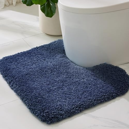 ILANGO Toilet Rugs U Shaped 22" × 24",Soft Absorbent Microfiber Bath Rugs by ILANGO