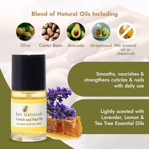 Bee Naturals Nail & Cuticle Care Gift Set – Includes Hydrating Nail Balm & Nourishing Cuticle Oil with Natural Ingredients – Perfect for Dry, Brittle Nails & Ragged Cuticles – Travel-Friendly & Gentle - Image 3