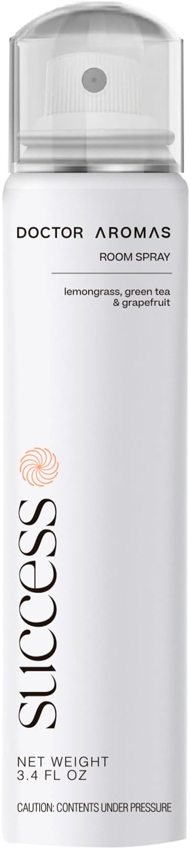Doctor Aromas Premium Air & Room Spray – Lemongrass & Green Tea Long-Lasting Fragrance for Home, Bedroom or Bathroom – Powered by Everspray Tech (Pack of 1, Success)