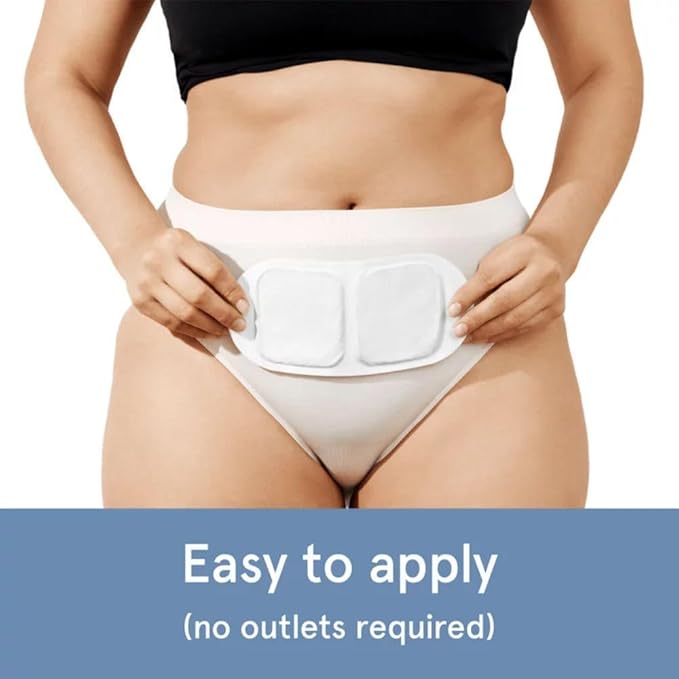 LOLA Heating Patches for Period Cramps (3 Count), Soothing Natural Heat Therapy for Pain Relief, Disposable Heating Pad