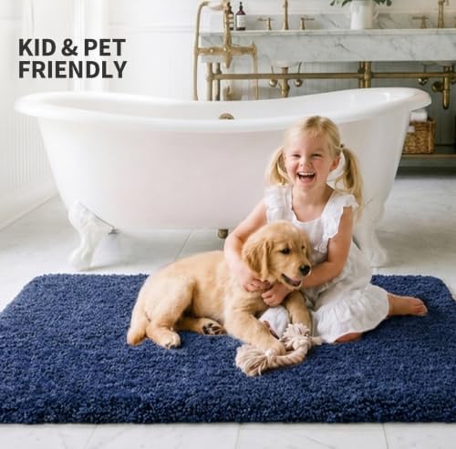 ILANGO Bathroom Rugs 30" × 20", Extra Soft Absorbent Microfiber Bath Rugs - Image 2