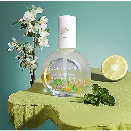 Flowery Scented Cuticle Oil, Infused with Real Flowers, Cuticle Revitalize Oil, Cuticle Remover - Cuticle Softener (0.92 fl.oz, JASMINE) - Image 2
