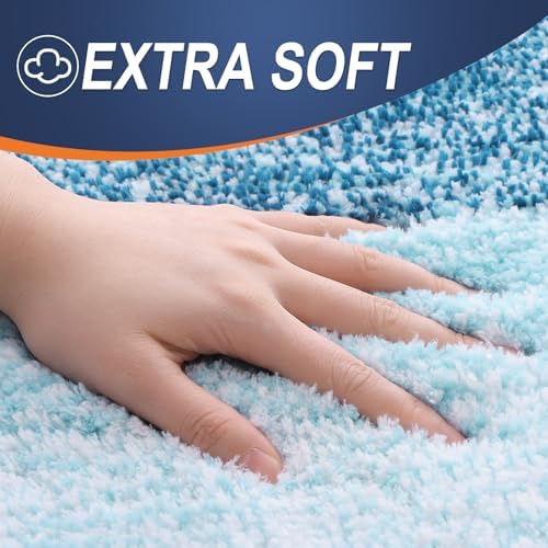 OLANLY Bathroom Runner Rug 47x17, Extra Soft Absorbent Microfiber Bath Rugs - Image 2