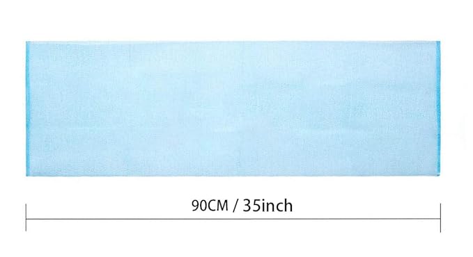 ARCH&M Exfoliating Shower Towel – 35-Inch Japanese-Style Back Scrubber for Shower, Textured Poly Nylon Body Exfoliating Washcloth for Back Acne, KP & Ingrown Hairs, Quick-Dry, 3 Pack (Navy-Blue x 3)