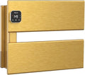 Electric Towel Warmer, Heated Towel Rack with Thermo Control and Timer, Fast Heating Towel Rail for Bathroom with Memroy Function, Work with Smart Plug, Left-Wiring, 2 Panel, Gold