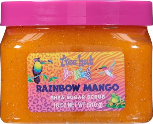 Lisa Frank x Tree Hut Rainbow Mango Body Scrub, Sugar Scrub, 18 Oz by TreeHut