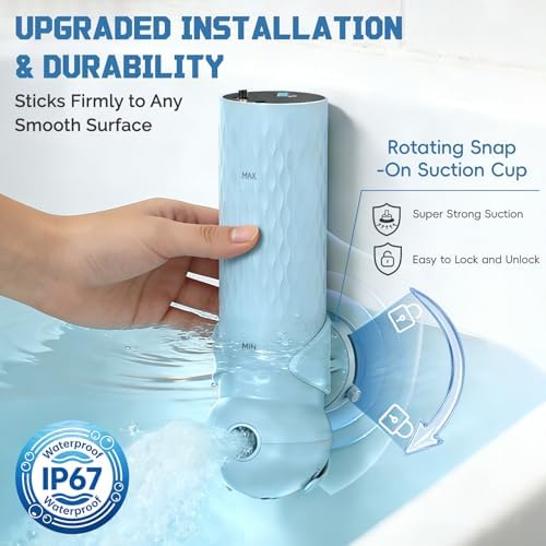 Upgraded Bath Jet SPA for Tub with Display Screen, Portable Handheld Bathtub Jet with Battery Level and Temperature Display, Bubble/Jet Two Mode, 8800mAh, IP67 Waterproof, 3 Adjustable Speeds - Image 6
