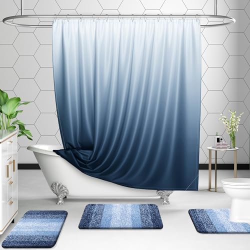 OLANLY Luxury Toilet Rugs U-Shaped 24x20, Soft Absorbent Microfiber Mat - Image 2