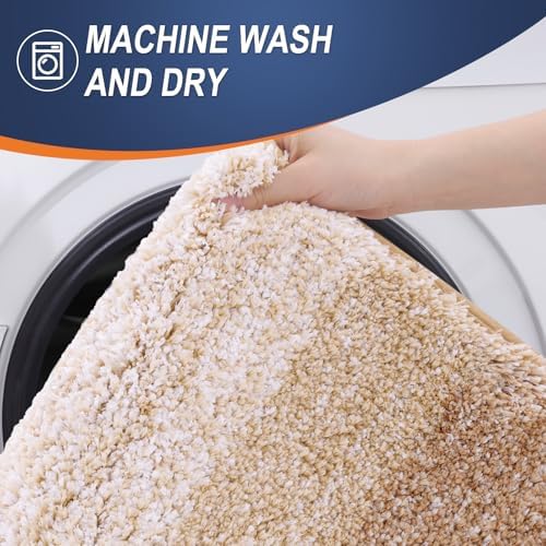 OLANLY Bathroom Runner Rug 45x27, Extra Soft Absorbent Microfiber Bath Rugs - Image 6