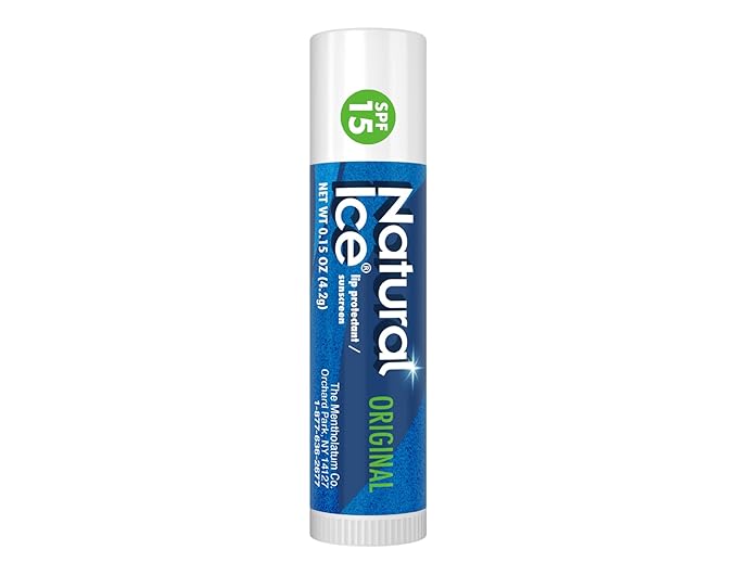 Mentholatum Natural Ice Lip Balm Original SPF 15 1 Each ( Pack of 3)
