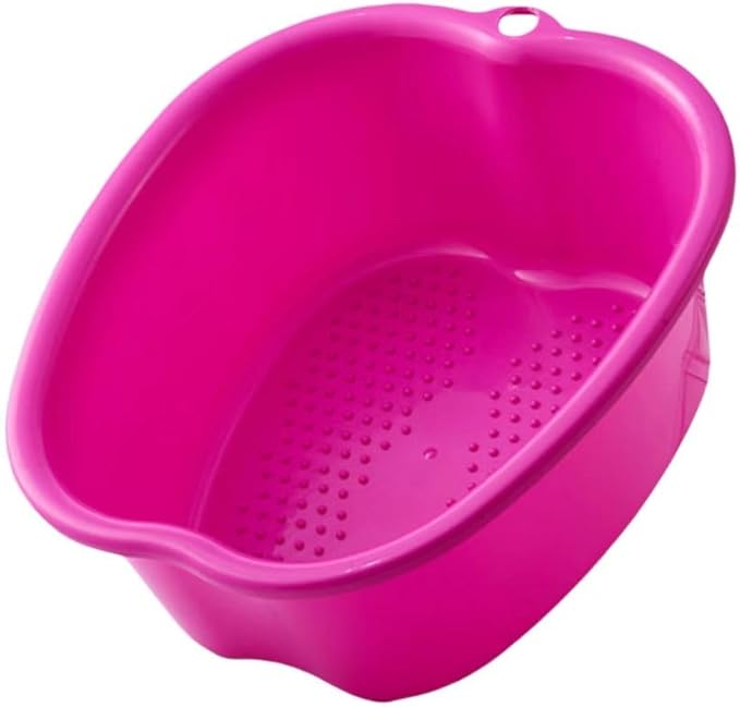 Ytterbium Foot Soaking Bath Basin, Large Massage Foot Soaking Tub, Plastic Home Spa Pedicure Bucket, Relaxation & Stress Relief, Suitable for Women & Men (Purple)