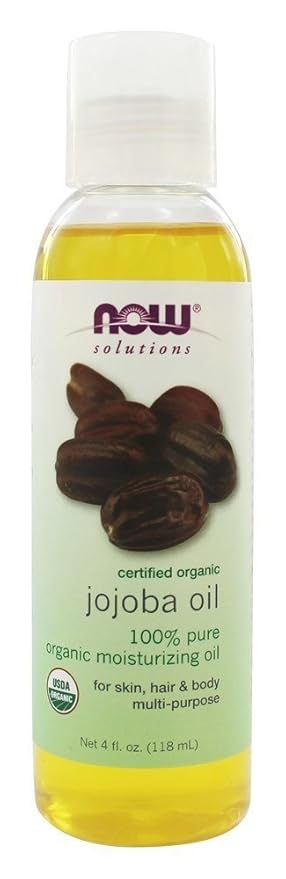 NOW Solutions Organic Jojoba Essential Oil,4-Ounce,(Pack of 2)