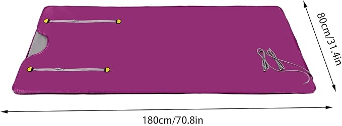 Far Infrared Sauna Blanket Sauna Bag Body Shaper Blanket, 2 Zone Controller Zipper Model - Purple