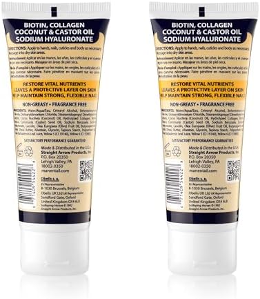 Mane 'n Tail Hoofmaker Hand & Nail Therapy (3.4 Oz Each, 2 Pack) – Fragrance-Free, Biotin & Collagen-Enriched Moisturizing Cream for Dry, Cracked Skin & Nails - Image 2
