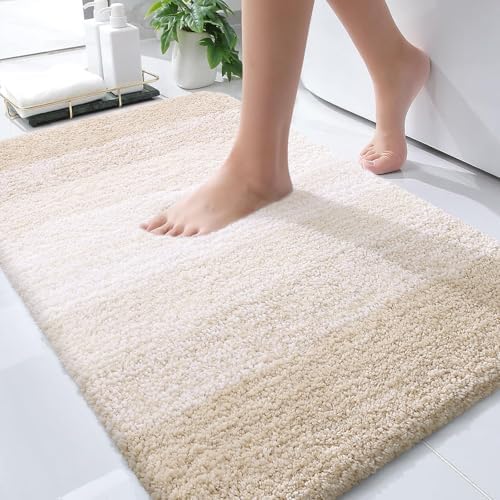 OLANLY Small Bathroom Rugs 35x16, Extra Soft Absorbent Microfiber Bath Rugs by OLANLY