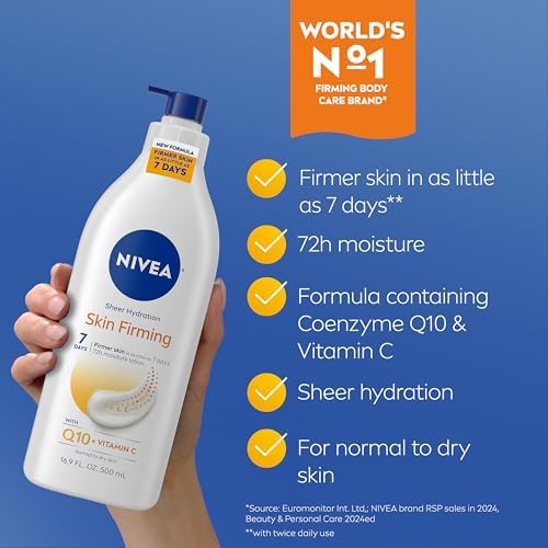 NIVEA Skin Firming Skin Care Set, Body Lotion and Gel Cream, 11.8 Fl Oz (Pack of 12) - Image 3