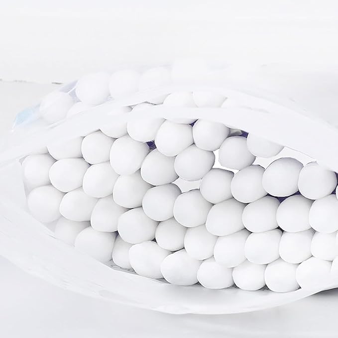 Paper Stick Thick Cotton Swabs with Precision and Flattened Tip 375pcs,Excellent Beauty Tools for Effective Makeup and Personal Care