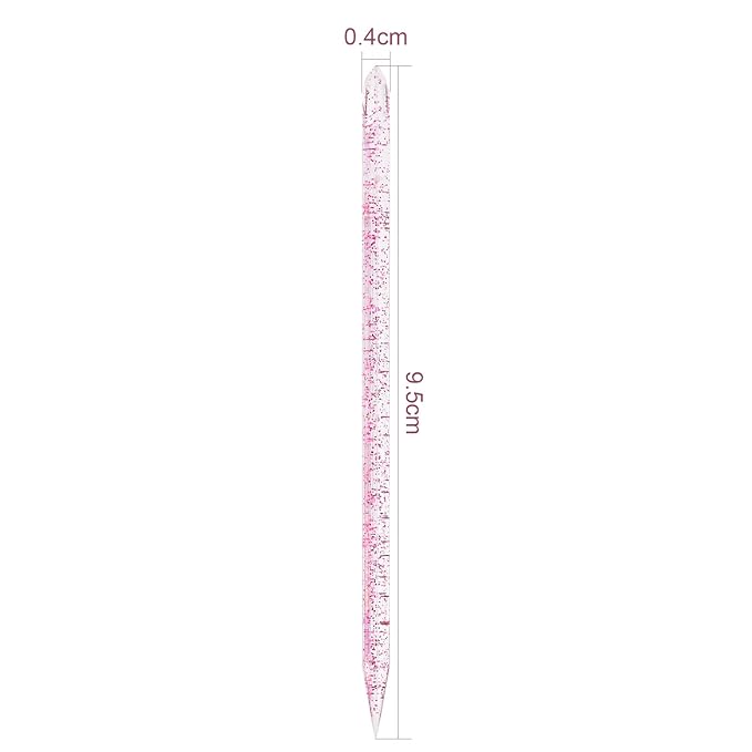 100Pcs Disposable Nail Sticks Double-End Nail Cuticle Pusher Remover Nail Care Stick Cleaning Stick for Fingernail Manicure Pedicure Tool (Blue)