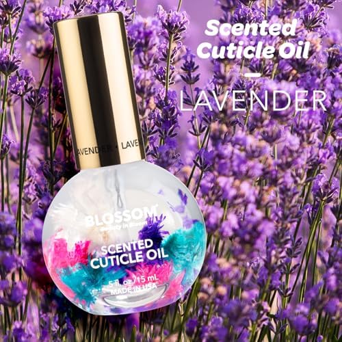 Blossom Cuticle Oil for Nails, Hydrating, Made in USA, Lavender, 0.5 fl. oz - Image 2