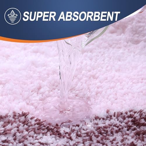 OLANLY Bathroom Runner Rug 47x20, Extra Soft Absorbent Microfiber Bath Rugs - Image 3