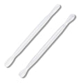 2Pcs Plastic Cuticle Pusher, Dual-end Dead Skin Nail Pusher, Gentle Plastic Pusher, Gel Polish Remover Tool, Manicure and Pedicure Tool, White